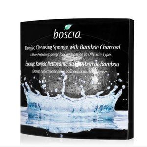 NWT Boscia Konjac Bamboo Charcoal Facial Sponge